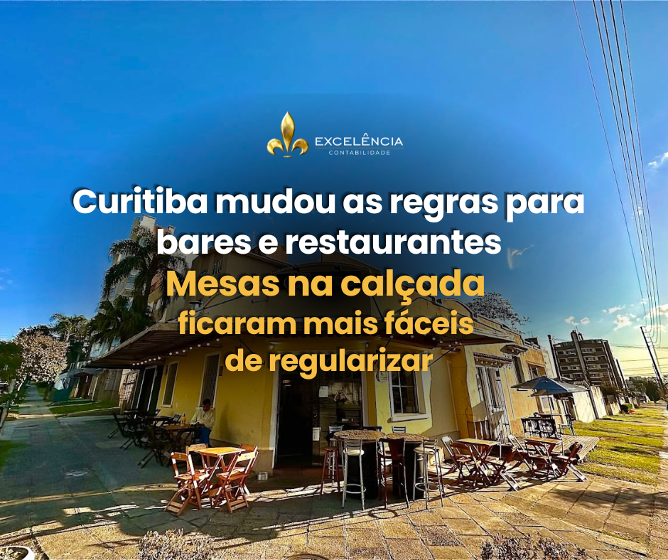 Bares utilizando mesas e cadeiras nas calçadas em Curitiba